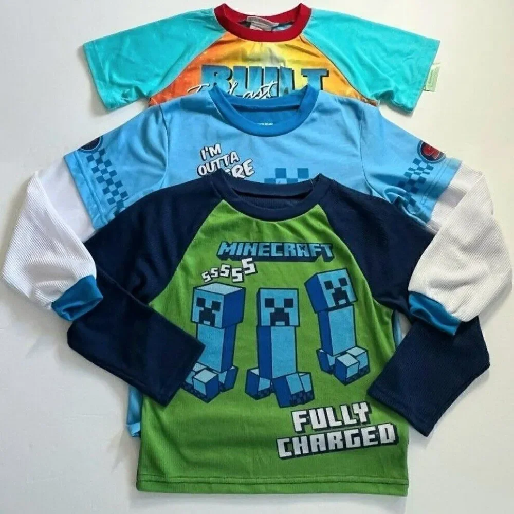 3 pc Boys Size S pajamas Tops Mix And Match